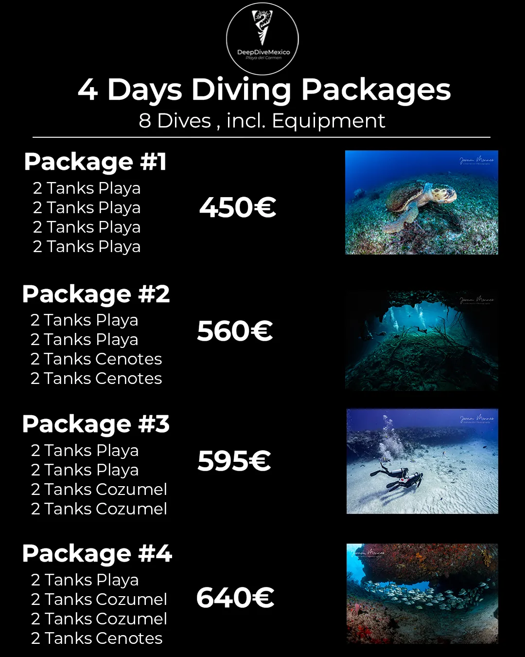 DeepDiveMexico Dive Packages